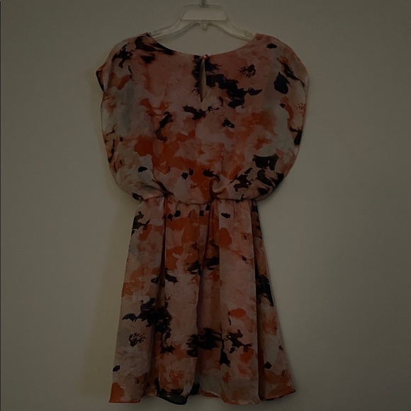 Iz Byer Pink and Orange Floral Mini Dress - Picture 5 of 5